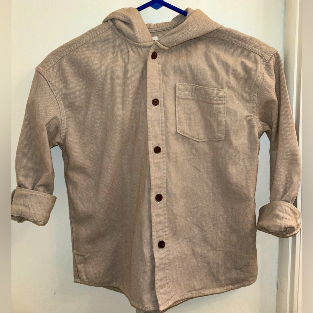 Gap button up with hood